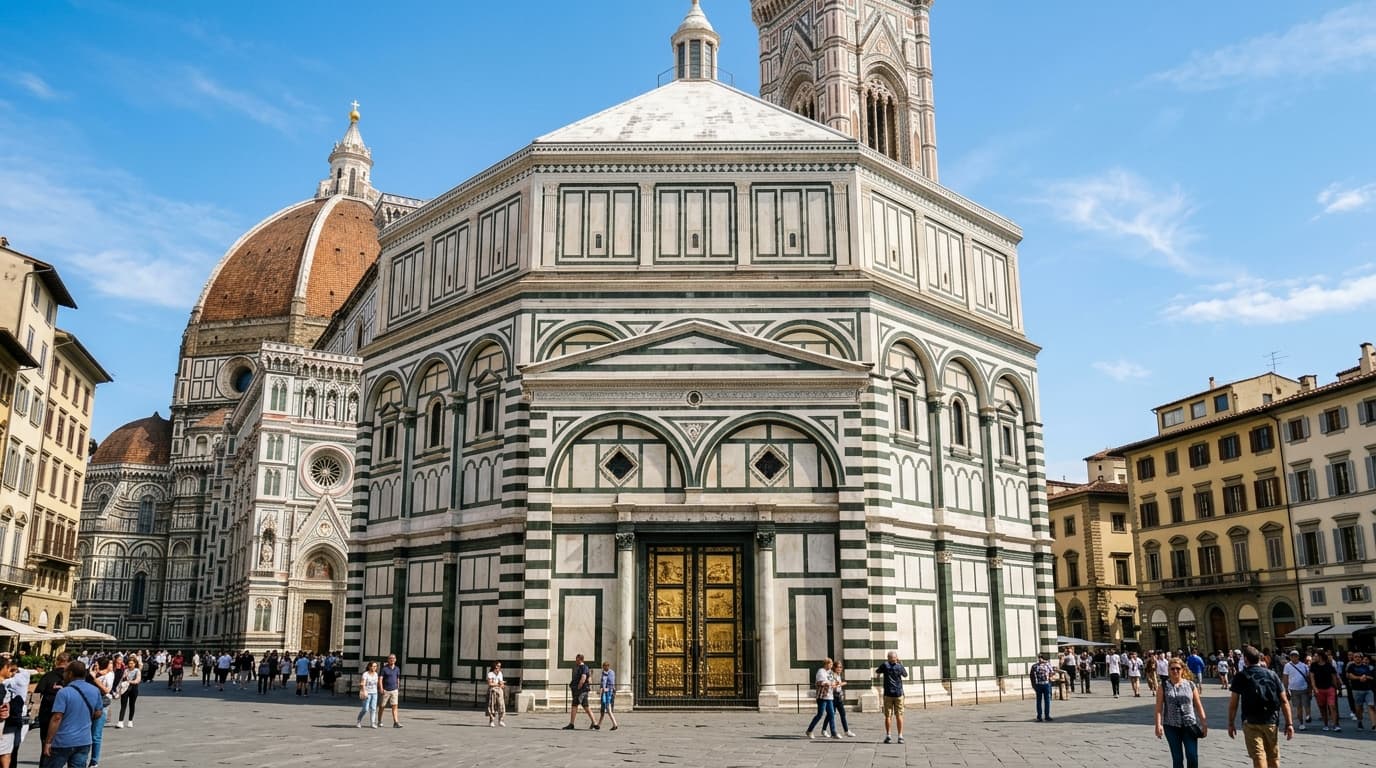 Baptistery of San Giovanni and gilded Gates of Paradise doors